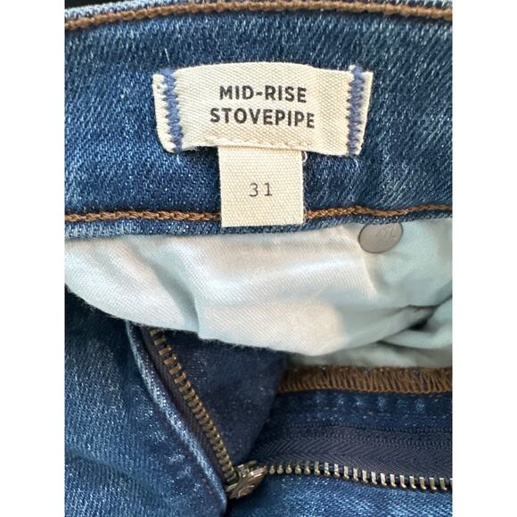 Madewell Women's Straight Leg Jeans - Dark Blue - Picture 2 of 6